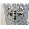 Image 7 : Free Standing Bottle Tree/Stand & Honey Bee Canister (Bottle Rack 32-1/2"H)