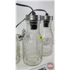 Image 4 : Glass Bottle Pendant Light (Electric)  (Each Bottle Measures: 9"H)