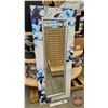 Image 1 : Decorative Floor Bevelled Mirror (Blue Floral) (Total Measures: 59"H x 23"W)