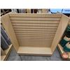 Image 4 : Maple Melamine Slatwall H-Gondola Display Merchandiser on Castors (54-1/2"H x 49-1/2"W x 24"D)