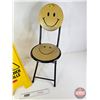 Image 2 : Combo: Happy Face Folding Chair & Wet Floor Caution Sign