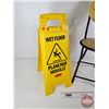Image 3 : Combo: Happy Face Folding Chair & Wet Floor Caution Sign