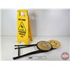 Image 5 : Combo: Happy Face Folding Chair & Wet Floor Caution Sign