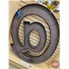 Image 3 : Giant Décor "@" Tin Sign (50"H x 42"W x 2"D)