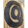 Image 2 : Giant Décor "@" Tin Sign (50"H x 42"W x 2"D)