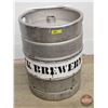 Image 1 : Ribstone Creek Brewery Keg  (Measures : 21"H x 15-1/2"Dia)