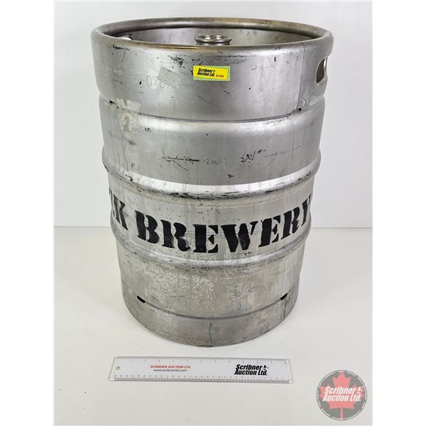 Ribstone Creek Brewery Keg  (Measures : 21"H x 15-1/2"Dia)