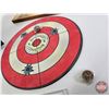 Image 3 : Combo : Big Shot Magnetic Dart Board ; Steampowered Man Cave Sign ; Toys & Broken Hearts Sign ; Duck