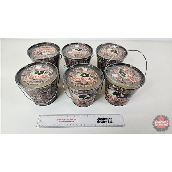 Mossy Oak Citronella Candles (6) (Measures : 5"H x 5-1/2"Dia)