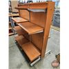 Image 3 : Modular Retail Shelving Unit on Castors c/w 9 Shelves (Measures : 55-1/2"H x 50-3/4"W x 31"D)
