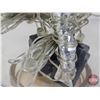 Image 6 : Glass Vases (6) c/w Light Up Decorative Branches  (Tallest Vase Measures : 10"H)