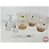 Image 1 : Glass Vases (3) & Glass Candle Stick Holders (3)  (Tallest Vase Measures : 10-3/4"H)