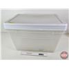 Image 1 : Totes (3) w/Lids  (Measures : 12"H x 22"W x 16"D)