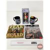 Image 1 : Duck Dynasty Combo : Coffee Cups ; Kay Robertson Bobblehead ; Fear the Beard Sign & Mousepad