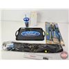 Image 1 : Ford Combo : Tray ; Travel Cup ; BBQ Set & Can Shaft  (Tray Measures : 19"L x 11-3/4"W)