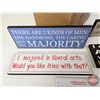 Image 2 : Variety Hardboard Novelty Signs (19)  (Largest Measures : 5-1/2"H x 15-3/4"W)