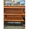 Image 2 : Modular Retail Shelving Unit on Castors c/w 11 Shelves (Measures : 55-1/2"H x 50-3/4"W x 31"D)