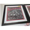 Image 2 : Framed Prints (2) : Antique Bicycle Theme (Measures : 17-3/4"H x 17-3/4"W)