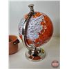 Image 2 : Light Up Globe w/Terracotta Planters (3)  (Globe Measures : 13"H)