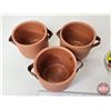 Image 6 : Light Up Globe w/Terracotta Planters (3)  (Globe Measures : 13"H)