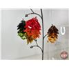 Image 5 : Clear Glass Vases  (2) MICA DECORATIONS "a thing of beauty is joy forever" & Store Ornament Display 