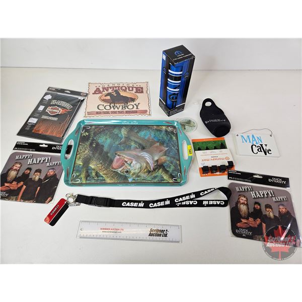 Combo (11pcs)  : Fish Tray ; Mopar Melamine Cups ; Harley Davidson Gift Package ; Case IH Lanyard ; 