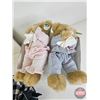 Image 3 : Combo : Plush Toys (9); Anne Geddes Hardboard Print ; Baby Scale Style Clock  (Hardboard Measures : 