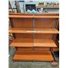 Image 1 : Modular Retail Shelving Unit on Castors c/w 15 Shelves (Measures : 55-1/2"H x 50-3/4"W x 31"D)