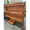 Image 2 : Modular Retail Shelving Unit on Castors c/w 15 Shelves (Measures : 55-1/2"H x 50-3/4"W x 31"D)