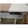 Image 10 : Electric Standing Desk w/Height Adjustment Control Panel, USB Charging Ports & Built In Power Bar  (