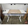 Image 13 : Electric Standing Desk w/Height Adjustment Control Panel, USB Charging Ports & Built In Power Bar  (