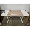 Image 16 : Electric Standing Desk w/Height Adjustment Control Panel, USB Charging Ports & Built In Power Bar  (