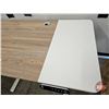 Image 3 : Electric Standing Desk w/Height Adjustment Control Panel, USB Charging Ports & Built In Power Bar  (