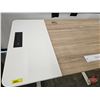 Image 4 : Electric Standing Desk w/Height Adjustment Control Panel, USB Charging Ports & Built In Power Bar  (
