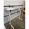 Image 6 : Electric Standing Desk w/Height Adjustment Control Panel, USB Charging Ports & Built In Power Bar  (