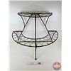 Image 1 : Semi-Circle Plant & Display Stand (Measures : 32"H x 43-1/2"W x 22"D)
