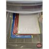 Image 5 : Plastic Rolling Storage Tower w/Contents  (Measures : 40"H x 13-1/2"W x 17"D)