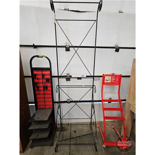 Variety of Store Display Racking  (Tallest Measures : 93"H)