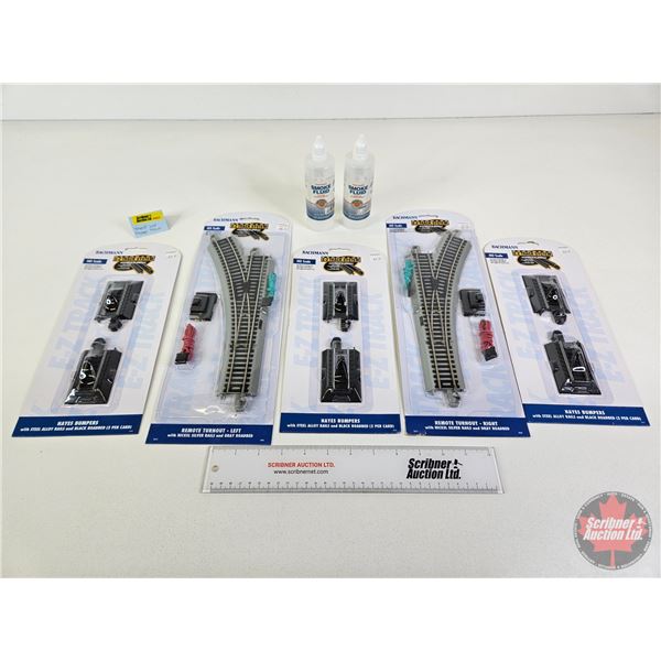 Bachmann HO Scale Accessories & Smoke Fluid (2 Bottles)