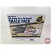 Image 1 : Bachmann HO Scale First Railroad 45pc Track Pack (NIB)  w/Extra Track Piece  (Box Measures : 3-1/2"H