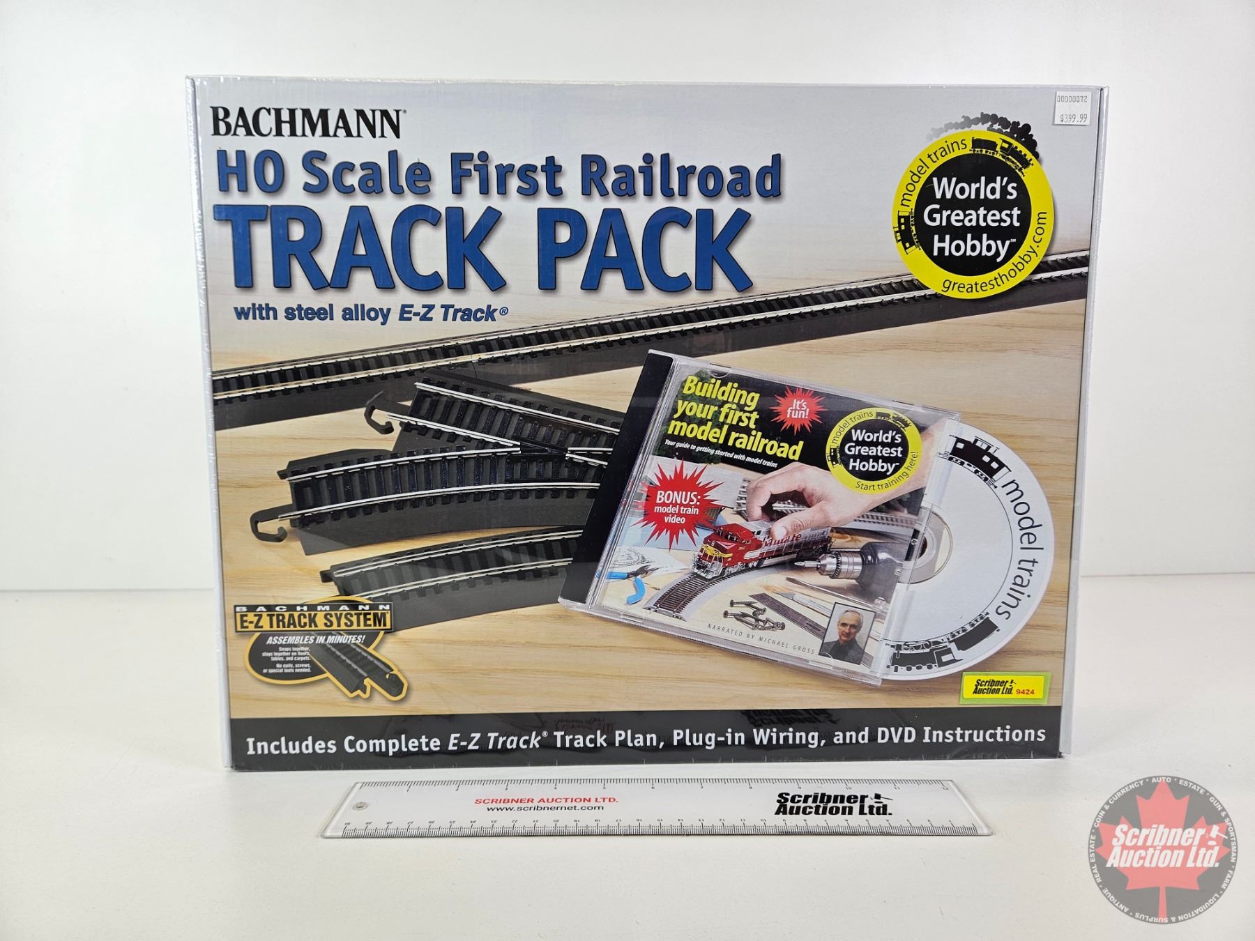 Pathmark Ho Train Set Bachmann HO Scale First Railroad 45pc Track Pack (NIB) w/Extra Track ...