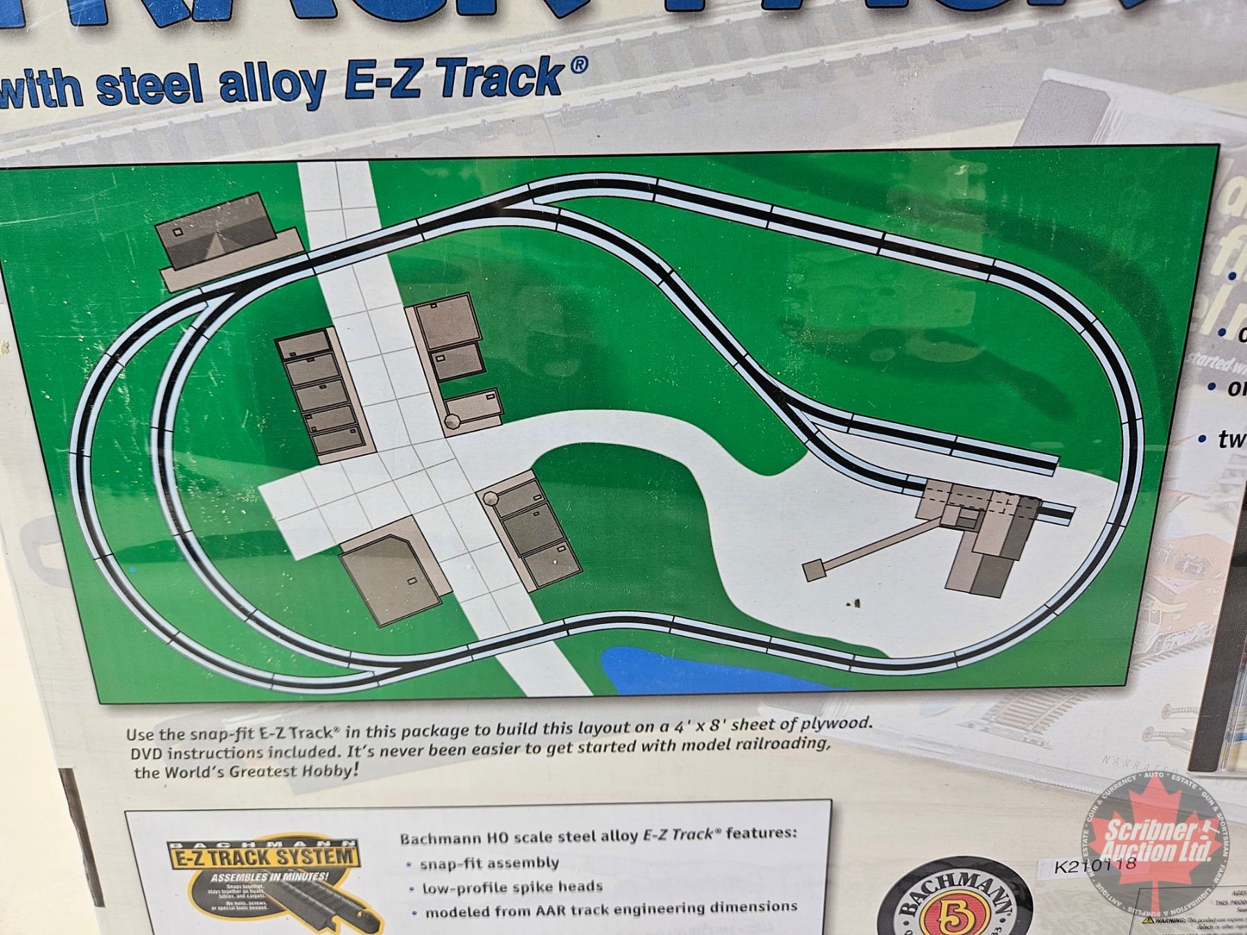 Pathmark Ho Train Set Bachmann HO Scale First Railroad 45pc Track Pack (NIB) w/Extra Track ...