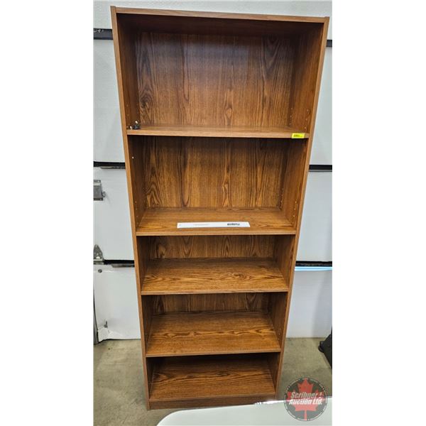 Pressboard Book Case  (Measures : 71-1/2"H x 28"W x 12"D)