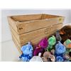 Image 8 : Wooden Crate Lot : Beanie Baby Collection (25)  (Crate Measures : 10-1/2"H x 19"W x 12"D)