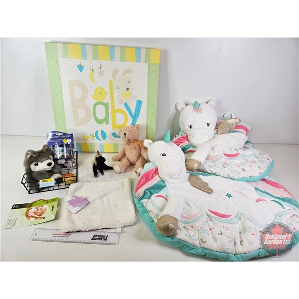 Baby Combo (10pcs) : Baby Playtivity Mats (2) ; Canvass Sign ; Night Light ; etc (Canvas Sign Measur