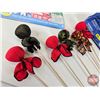 Image 3 : International Checker Set, Velvet Sticker Books (2) & Toy Arrows (6) (Toy Arrows Length : 24"L)