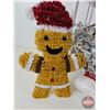 Image 2 : Christmas Decorations w/Basket Stand (Stand Measures : 32"H)