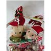 Image 5 : Christmas Decorations w/Basket Stand (Stand Measures : 32"H)