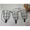 Image 4 : Home Décor Combo (7) : Hanging Vases (3) ; Basket ; Scarf ; etc (Basket Measures : 5"H x 14"W x 10"D