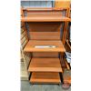 Image 1 : Modular Retail Shelving Unit on Castors c/w 5 Shelves (Measures : 55-1/2"H x 26-1/2"W x 30-1/2"D)